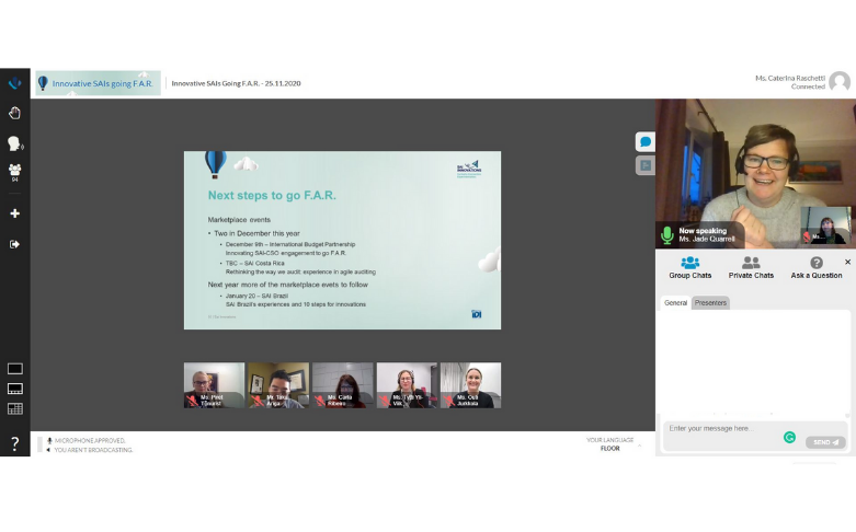 The IDI held two webinars for SAI Innovations on 24th and 25th November.