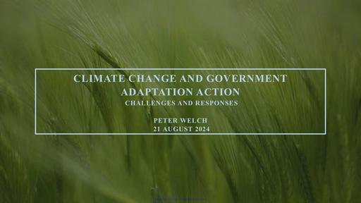 1 PETER WELCH IDI Seminar