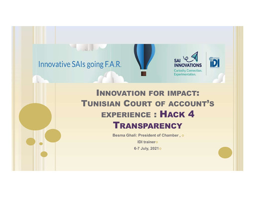 Tunisian Court of Account’s Experience – Hack 4 Transparency