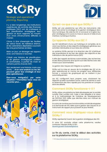 StORy brochure (français)