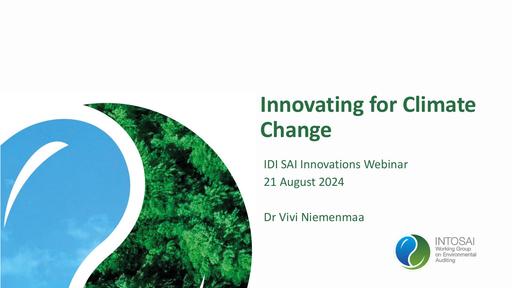4  IDI SAI Innovations on climate  Vivi Niemenmaa