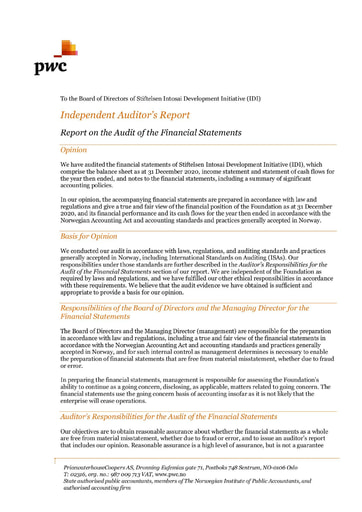 IDI Audit Report 2020