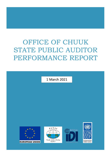 Final SAI Performance Report Chuuk 1 March 2021