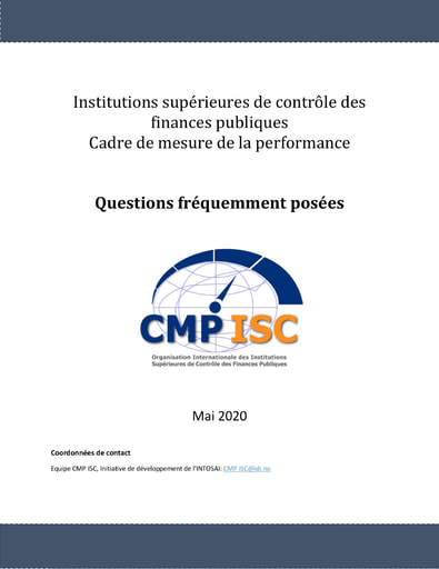 CMP ISC: Questions fréquemment posées